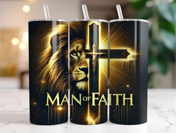 Download Faithful Christian Men 20oz Tumbler Wrap - Premium Resources