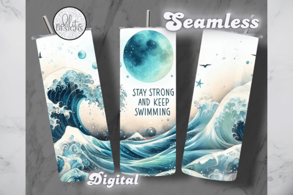 Download Stay Strong Keep Swimming Tumbler Wrap - Swimming tumbler Collection