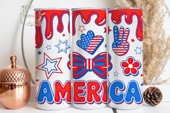 Download Patriotic Americana 20oz Tumbler Wrap - Premium Bundle