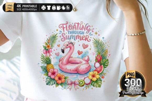 Download Floating Through Summer Flamingo Design - Float Collection