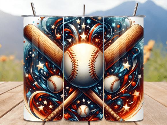 Download Baseball Bats Americana Tumbler Wrap - Americana tumbler Collection